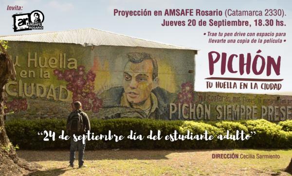 Proyección del documental “Pichón, tu huella en la ciudad”.