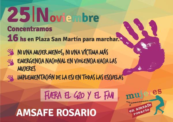 25N: Marchamos contra todas las formas de violencia hacia las mujeres.