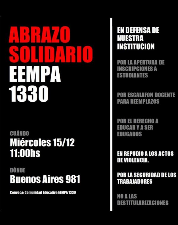 Abrazo Solidario EEMPA 1330