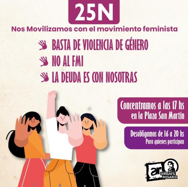 25N: Nos Movilizamos con el movimiento feminista