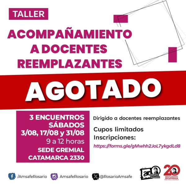 Taller: Acompañamiento a docentes reemplazantes