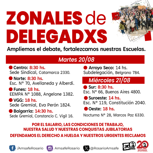 Zonales de Delegadxs