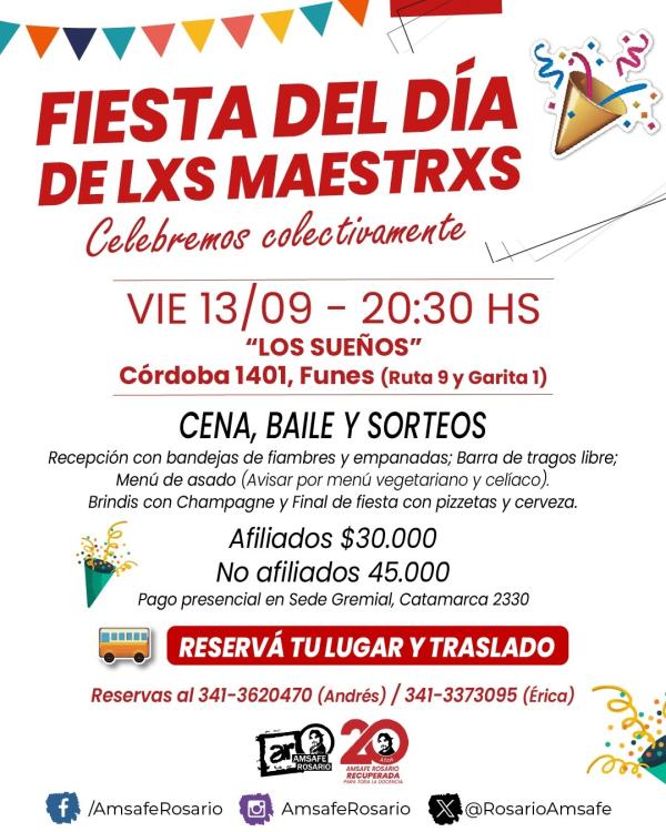 Fiesta del Día de lxs Maestrxs