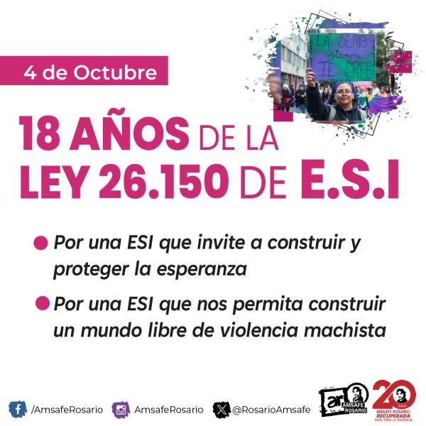 18 años de la ley 26.150 E.S.I