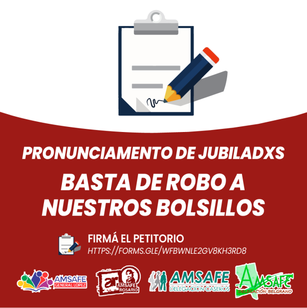 PRONUNCIAMENTO DE JUBILADXS: BASTA DE ROBO A NUESTROS BOLSILLOS