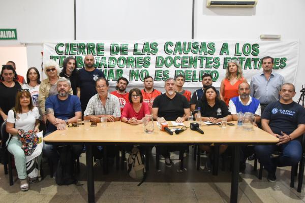 Conferencia de Prensa: ⚠️ CIERRE DE LAS CAUSAS A TRABAJADORES DOCENTES Y ESTATALES ⚠️