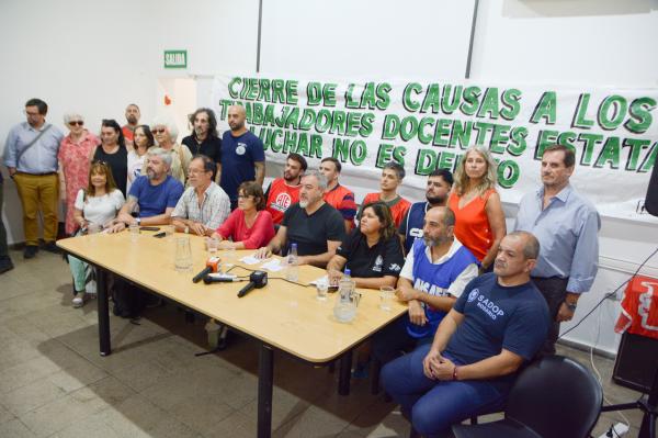 COBERTURA: CIERRE DE LAS CAUSAS A TRABAJADORES DOCENTES Y ESTATALES