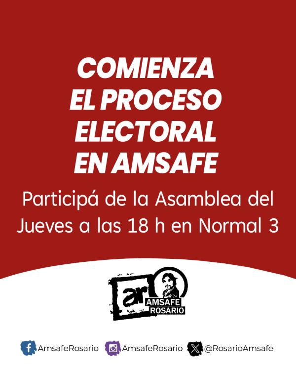COMIENZA EL PROCESO ELECTORAL EN AMSAFE