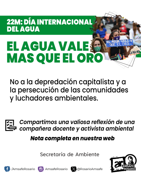 22M: EL AGUA VALE MAS QUE EL ORO