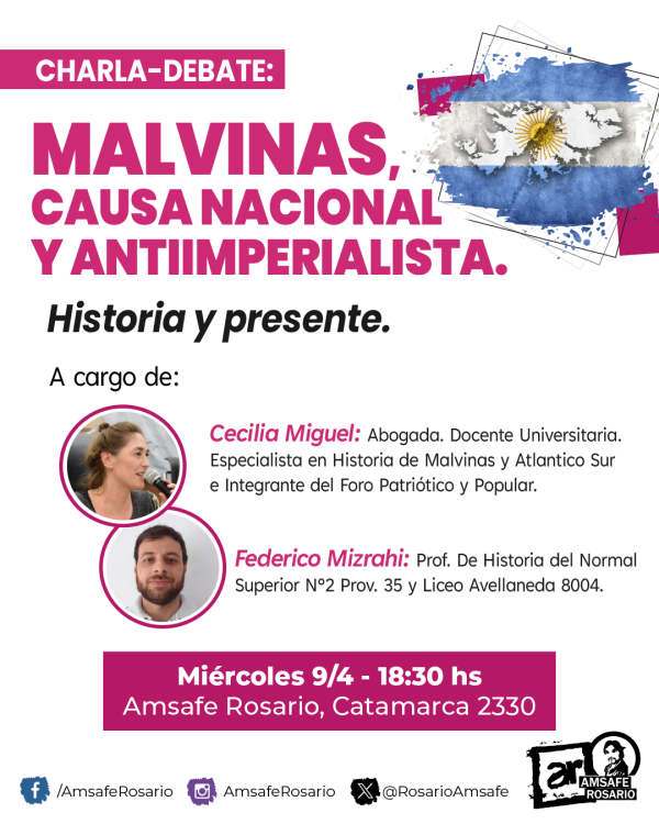 CHARLA-DEBATE: MALVINAS, CAUSA NACIONAL Y ANTIIMPERIALISTA. HISTORIA Y PRESENTE.