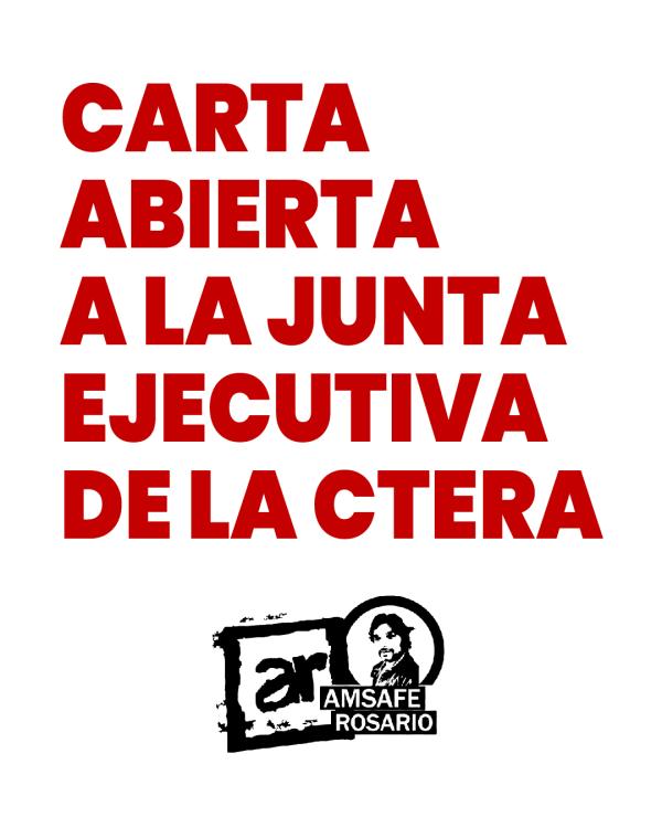 Carta Abierta la Junta Ejecutiva de la Ctera