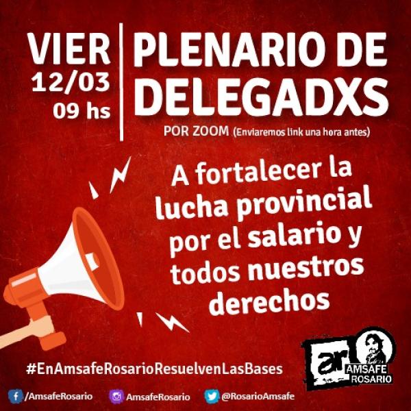 Plenario de delegadxs.