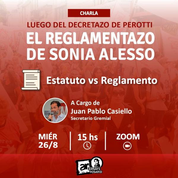 Charla: El Reglamentazo de Sonia Alesso