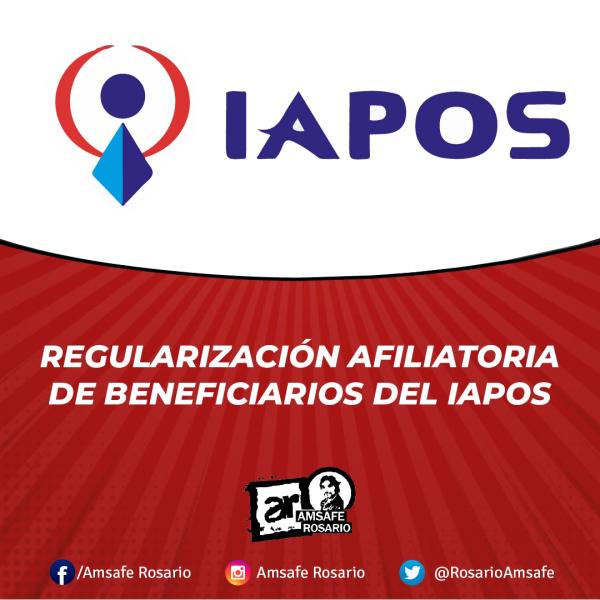 Regularización afiliatoria de beneficiarios del IAPOS