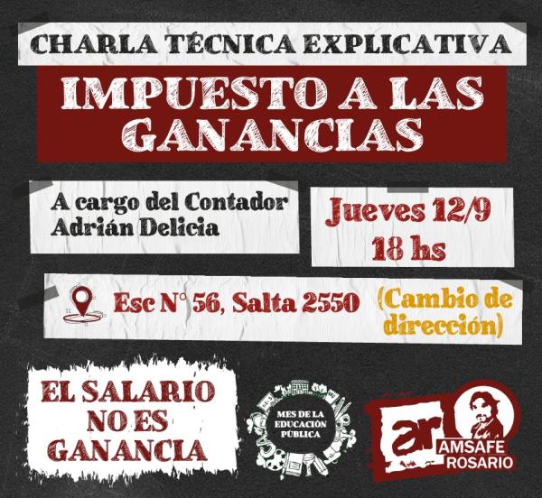 Charla Explicativa: Impuesto a las Ganancias