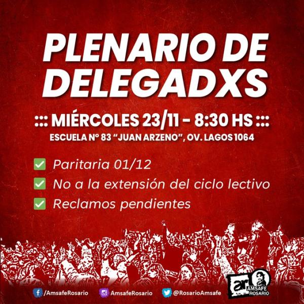 Plenario de delegadxs