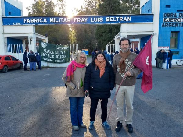 Solidaridad con los trabajadores de Fabricaciones Militares y del Astillero Río Santiago. No a los despidos, no a la represión.