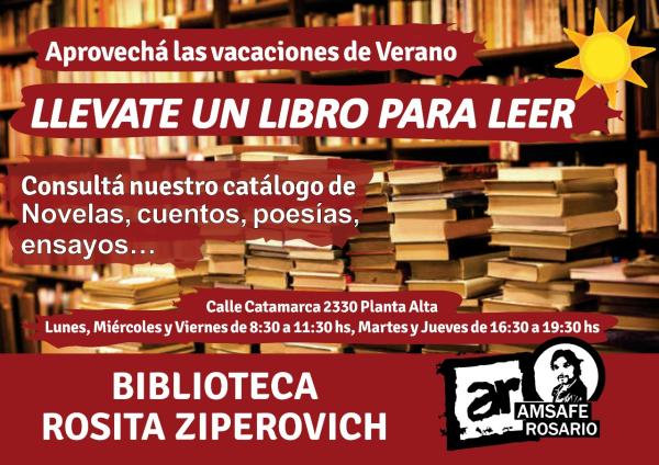 Biblioteca de verano en Amsafe Rosario