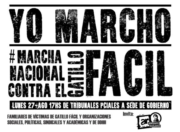 Marcha nacional contra el gatillo fácil