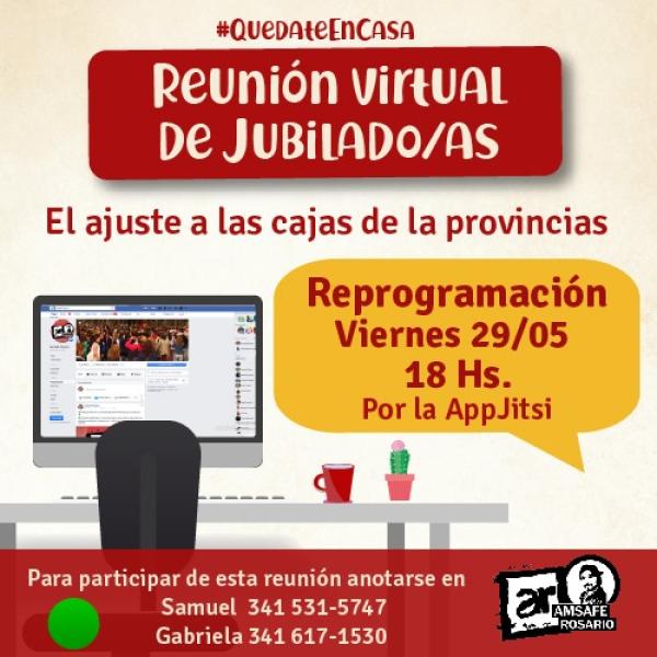 Reunión Virtual de Jubilados/as