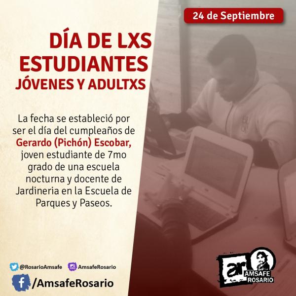 Día de lxs Estudiantes Jóvenes y Adultxs.