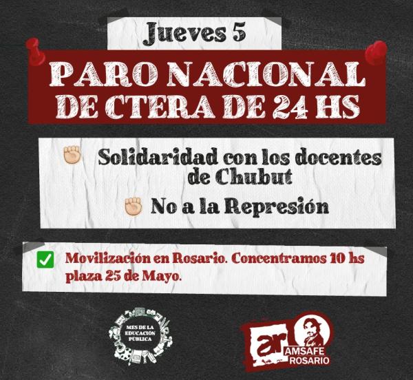 Paro Nacional de 24 hs de CTERA 