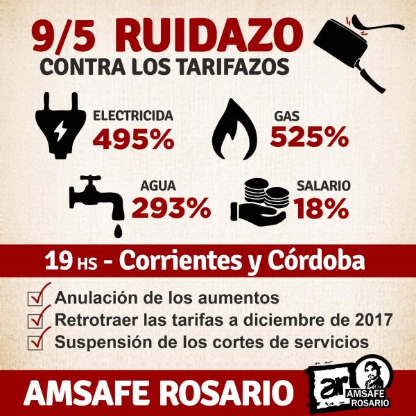 Ruidazo contra los tarifazos