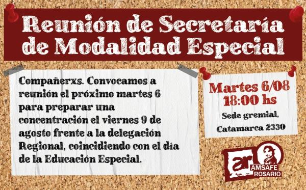 Reunión de la Secretaría de Modalidad Especial