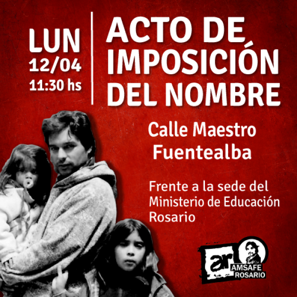 Acto de imposición de nombre pasa al lunes 12/04