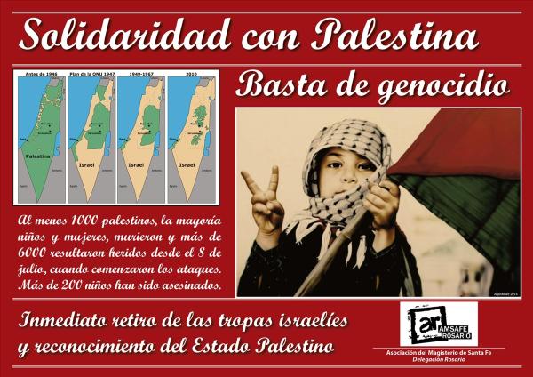 Marcha en solidaridad con Palestina