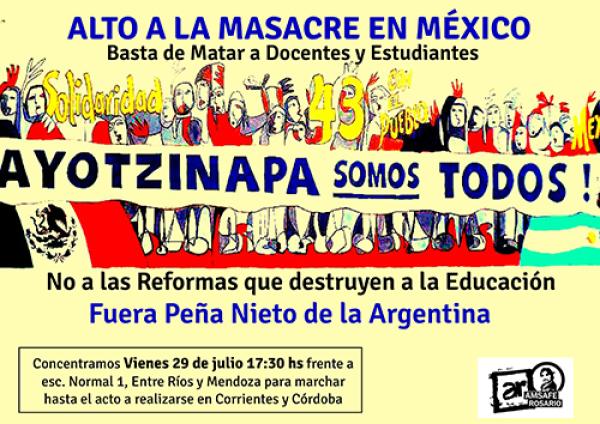 Marcha en repudio: ¡Fuera Peña Nieto de Argentina!