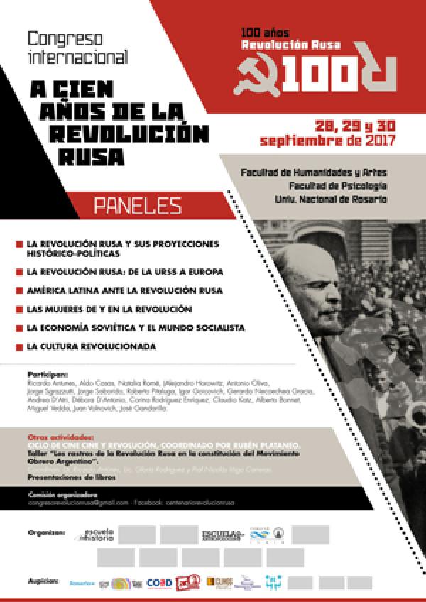 CONGRESO INTERNACIONAL: "A CIEN AÑOS DE LA REVOLUCIÓN RUSA"