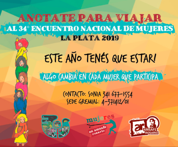 Anotate para viajar al 34 Encuentro Nacional de Mujeres