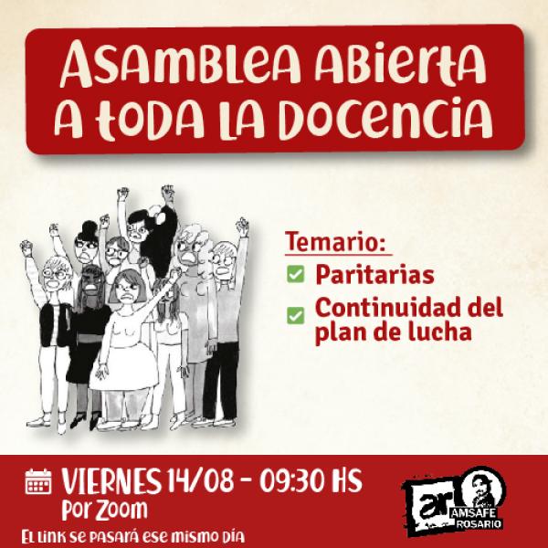 Asamblea Abierta a toda la docencia