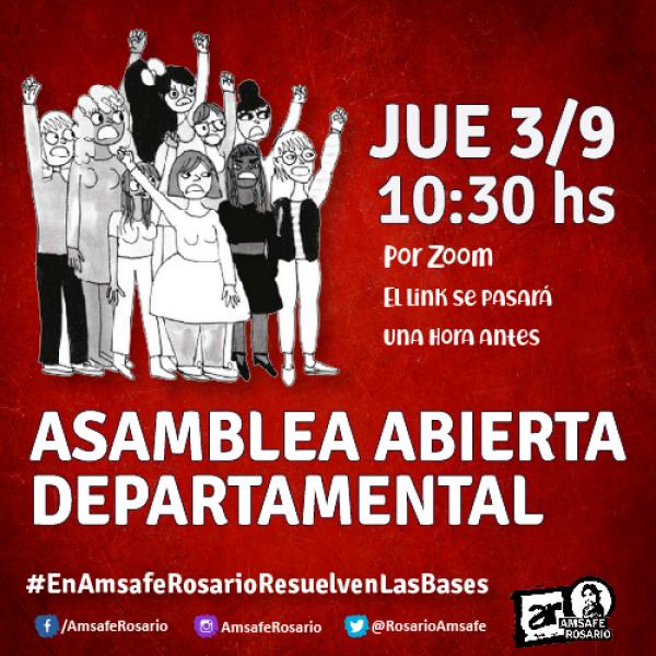 Asamblea departamental abierta para toda la docencia