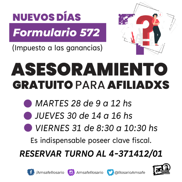 Charla asesoramiento sobre presentación F.572 (Impuesto a las ganancias)