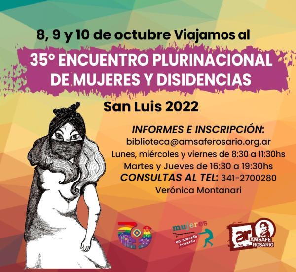 CUPOS AGOTADOS Viajamos al 35º Encuentro Plurinacional de Mujeres y disidencias