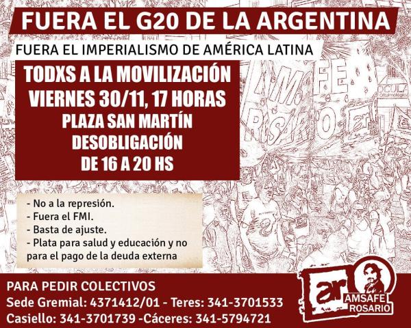 Fuera el G20 de la Argentina