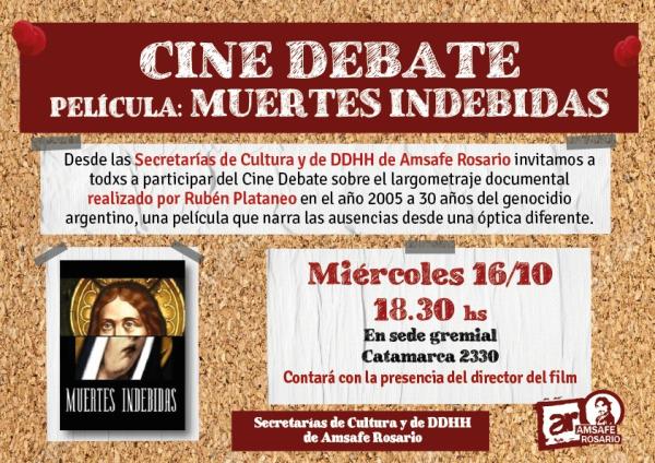 Cine-Debate con la película Muertes Indebidas 