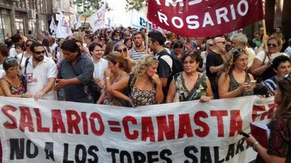 Fuimos miles en la marcha contra el ajuste en Rosario