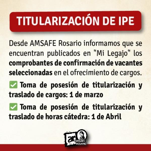 Titularización de IPE