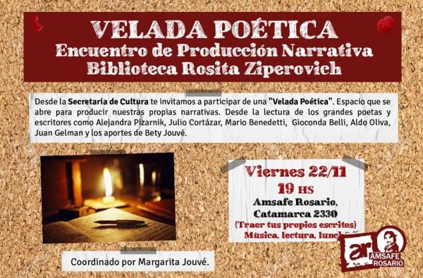 Velada Poética: Encuentro de Producción Narrativa 