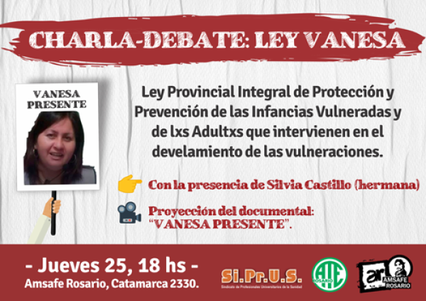 Charla-Debate: Ley Vanesa