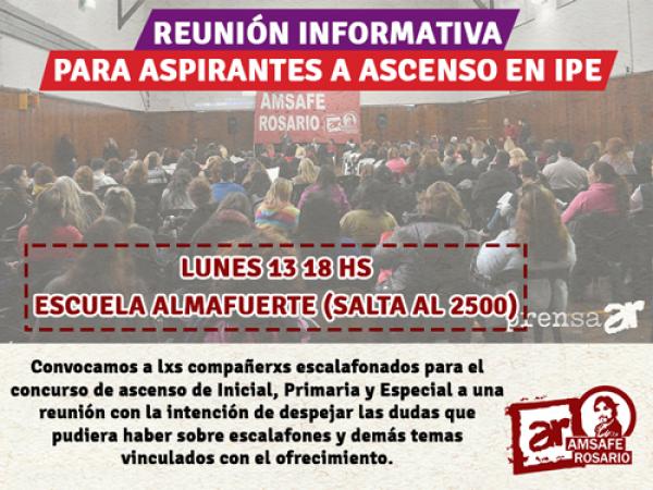 Reunión informativa para aspirantes a ascenso en IPE