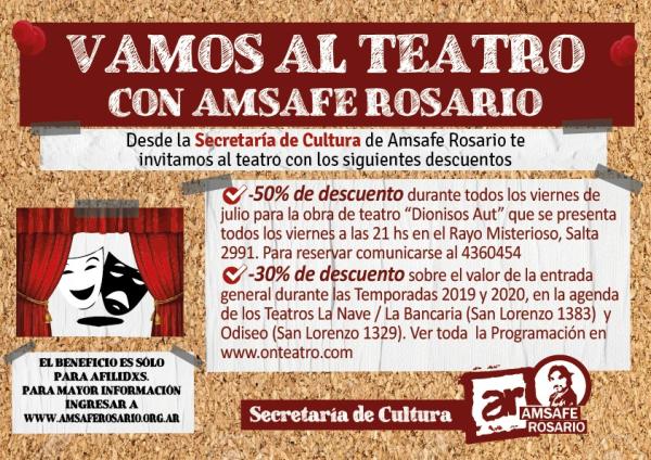 Vamos al teatro con Amsafe Rosario