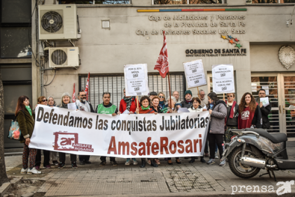 Reclamo de jubiladxs en defensa de las conquistas jubilatorias