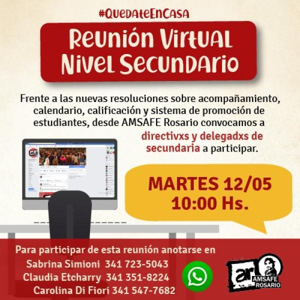  Reunión Virtual del Nivel Secundario