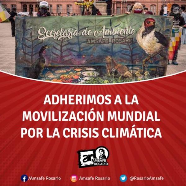 Adherimos a la Movilización Mundial por la Crisis Climática