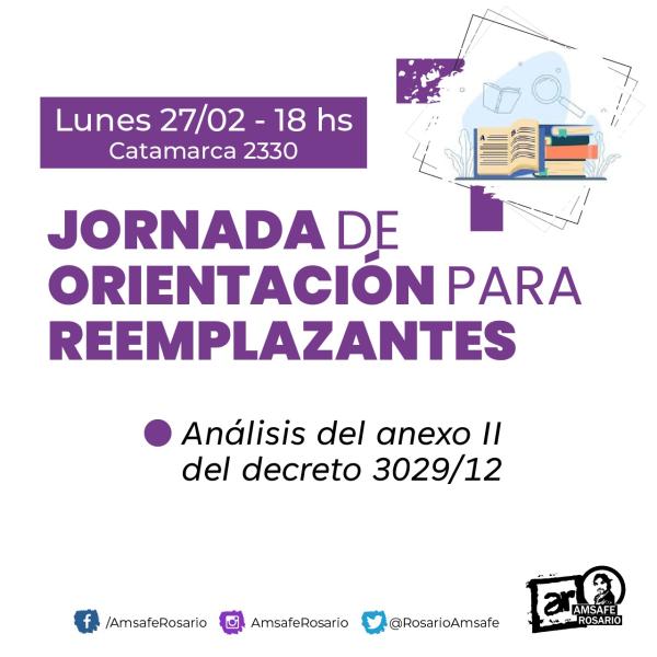 Jornada de orientación para reemplazantes