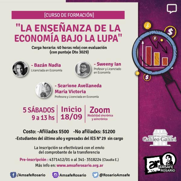 Curso: La enseñanza de la economía bajo la lupa